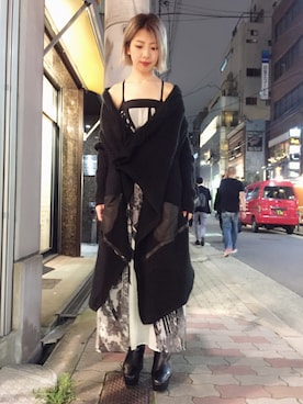 「KMRii（ケムリ）のアイテム」を使った、なべさん（レディース・161cm）の秋コーディネート