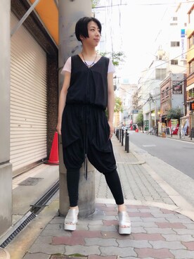 「stud.（スタッド）のアイテム」を使った、なべさん（レディース・161cm）の夏コーディネート