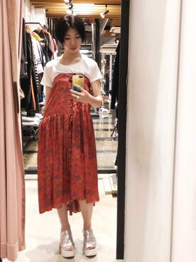 「stud.（スタッド）のアイテム」を使った、なべさん（レディース・161cm）の夏コーディネート