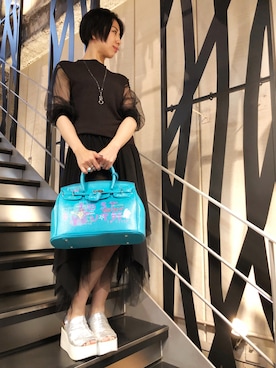 「guernika（ゲルニカ）のアイテム」を使った、なべさん（レディース・161cm）の夏コーディネート