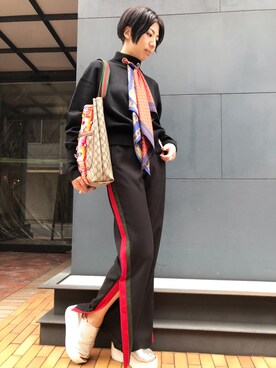 「ADDICT NOIR（アディクトノアー）のアイテム」を使った、なべさん（レディース・161cm）の夏コーディネート