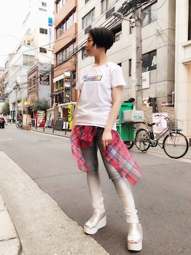 「stud.（スタッド）のアイテム」を使った、なべさん（レディース・161cm）の夏コーディネート