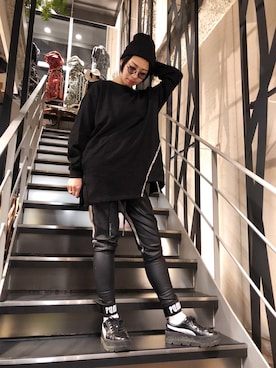 「KMRii（ケムリ）のアイテム」を使った、なべさん（レディース・161cm）の夏コーディネート