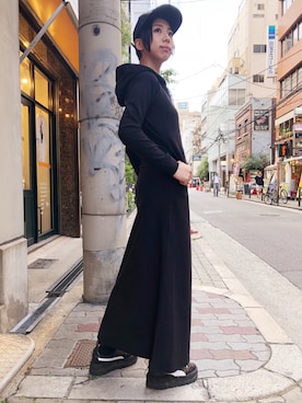 「roarguns（ロアーガンズ）のアイテム」を使った、なべさん（レディース・161cm）の夏コーディネート