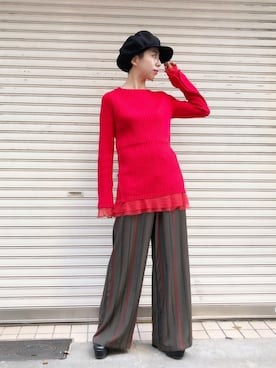 「ADDICT NOIR（アディクトノアー）のアイテム」を使った、なべさん（レディース・161cm）の秋コーディネート