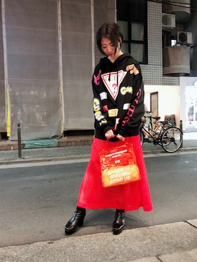 「SECOND LAB.（セカンド ラブ）のアイテム」を使った、なべさん（レディース・161cm）の秋コーディネート