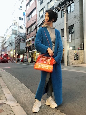 「ROYAL FLASH（ロイヤルフラッシュ）のアイテム（バッグ）」を使った、なべさん（レディース・161cm）の秋コーディネート