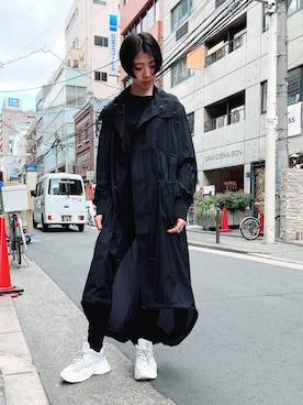 「KMRii（ケムリ）のアイテム」を使った、なべさん（レディース・161cm）の冬コーディネート