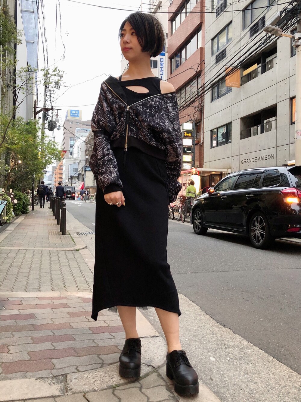 KMRii（ケムリ）の「KMRii/ケムリ/LeCombiPtDolmanSnake（ブルゾン