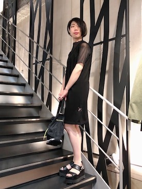 「roar（ロアー）のアイテム」を使った、なべさん（レディース・161cm）の春コーディネート