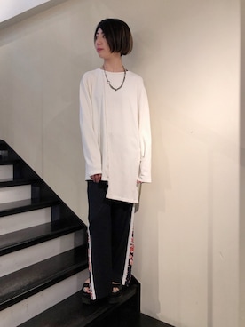 「KMRii（ケムリ）のアイテム」を使った、なべさん（レディース・161cm）の春コーディネート