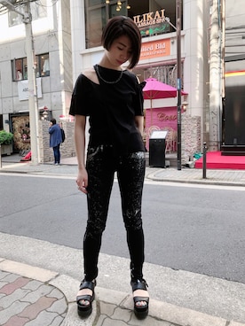 「FAGASSENT（ファガッセン）のアイテム」を使った、なべさん（レディース・161cm）の春コーディネート