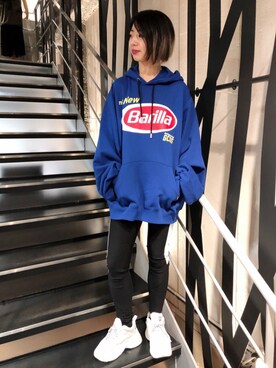 「アイテム（レギンス/スパッツ）」を使った、なべさん（レディース・161cm）の夏コーディネート