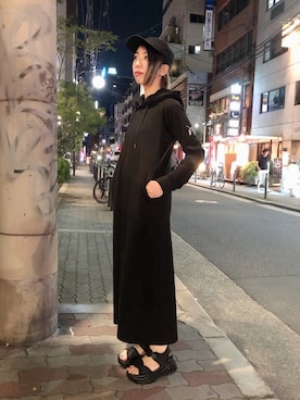「roarguns（ロアーガンズ）のアイテム」を使った、なべさん（レディース・161cm）の夏コーディネート