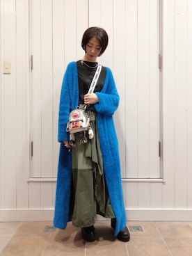 「ADDICT NOIR（アディクトノアー）のアイテム」を使った、なべさん（レディース・161cm）の秋コーディネート