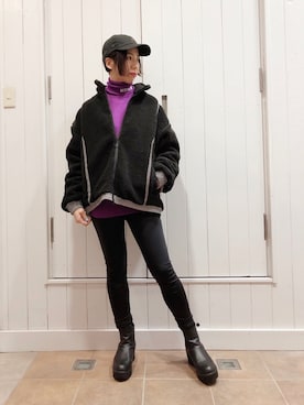 「ROYAL FLASH（ロイヤルフラッシュ）のアイテム（帽子）」を使った、なべさん（レディース・161cm）の秋コーディネート