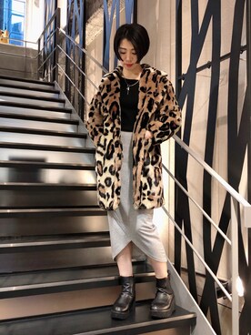 「ROYAL FLASH（ロイヤルフラッシュ）のアイテム（その他アウター）」を使った、なべさん（レディース・161cm）の秋コーディネート