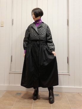 「ADDICT NOIR（アディクトノアー）のアイテム（ジャケット/アウター）」を使った、なべさん（レディース・161cm）の秋コーディネート