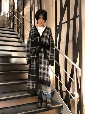 「stud.（スタッド）のアイテム」を使った、なべさん（レディース・161cm）の秋コーディネート