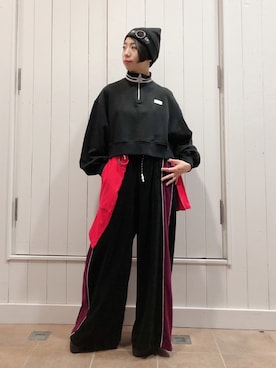 「ROYAL FLASH（ロイヤルフラッシュ）のアイテム（帽子）」を使った、なべさん（レディース・161cm）の秋コーディネート