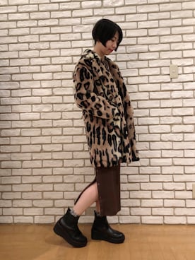 「ROYAL FLASH（ロイヤルフラッシュ）のアイテム（その他アウター）」を使った、なべさん（レディース・161cm）の冬コーディネート