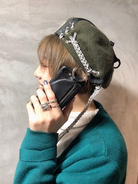 「アイテム（スマホケース/カバー）」を使った、なべさん（レディース・161cm）の冬コーディネート