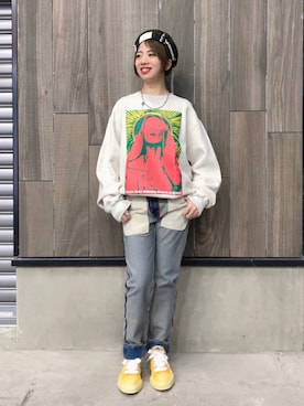 「PASCAL MARIE DESMARAIS（パスカルマリエデマレ）のアイテム（パンツ）」を使った、なべさん（レディース・161cm）の冬コーディネート