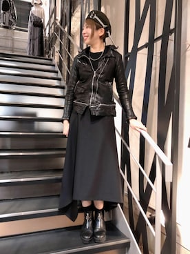 「roarguns（ロアーガンズ）のアイテム」を使った、なべさん（レディース・161cm）の冬コーディネート