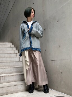「ROYAL FLASH（ロイヤルフラッシュ）のアイテム（ジャケット/アウター）」を使った、なべさん（レディース・161cm）の冬コーディネート
