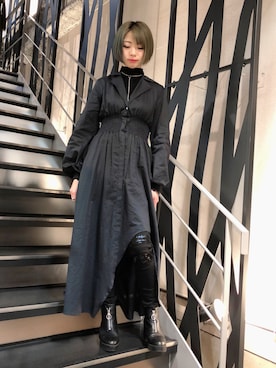 「FAGASSENT（ファガッセン）のアイテム」を使った、なべさん（レディース・161cm）の冬コーディネート