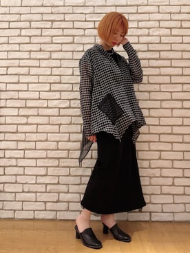 「ADDICT NOIR（アディクトノアー）のアイテム」を使った、なべさん（レディース・161cm）の春コーディネート