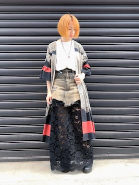 「KMRii（ケムリ）のアイテム」を使った、なべさん（レディース・161cm）の春コーディネート