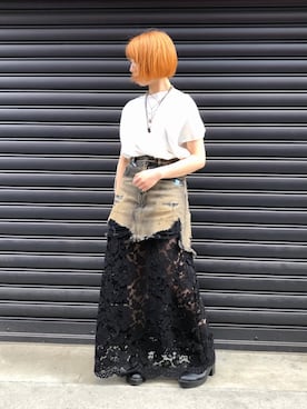 「KMRii（ケムリ）のアイテム」を使った、なべさん（レディース・161cm）の春コーディネート