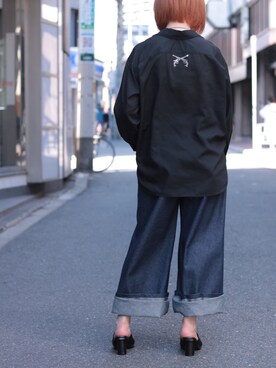 「roarguns（ロアーガンズ）のアイテム」を使った、なべさん（レディース・161cm）の春コーディネート