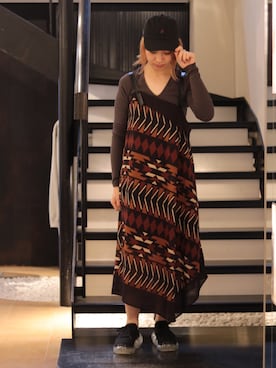 「AULA（アウラ）のアイテム（ワンピース/ドレス）」を使った、なべさん（レディース・161cm）の夏コーディネート