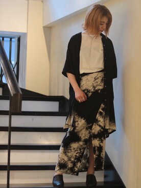 「KMRii（ケムリ）のアイテム」を使った、なべさん（レディース・161cm）の夏コーディネート