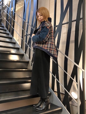 「AULA（アウラ）のアイテム（ワンピース/ドレス）」を使った、なべさん（レディース・161cm）の秋コーディネート