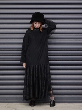 「AULA（アウラ）のアイテム（ワンピース/ドレス）」を使った、なべさん（レディース・161cm）の秋コーディネート