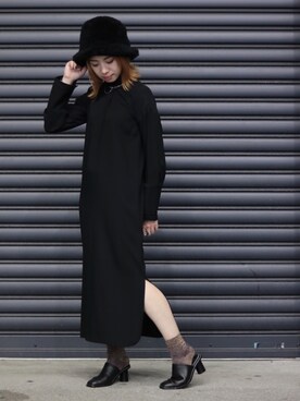 「AULA（アウラ）のアイテム（ワンピース/ドレス）」を使った、なべさん（レディース・161cm）の秋コーディネート