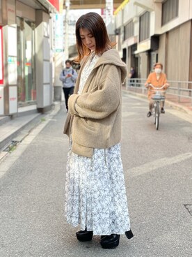 「FACCIES（ファチーズ）のアイテム」を使った、なべさん（レディース・161cm）の秋コーディネート