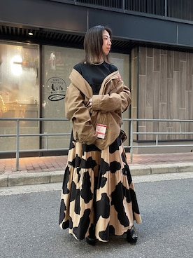 「PASCAL MARIE DESMARAIS（パスカルマリエデマレ）のアイテム」を使った、なべさん（レディース・161cm）の冬コーディネート