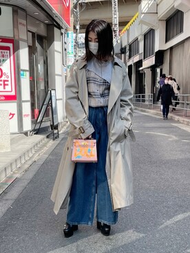 Maison MIHARA YASUHIROのトレンチコートを使った人気ファッション