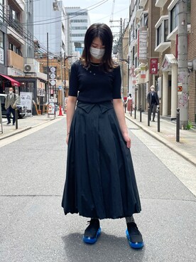 「ADDICT NOIR（アディクトノアー）のアイテム」を使った、なべさん（レディース・161cm）の春コーディネート