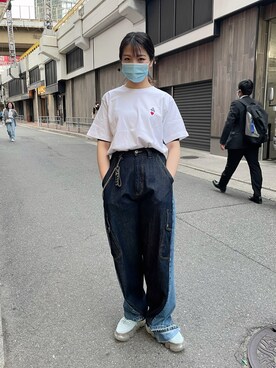 「STUD MUFFIN（スタッドマフィン）のアイテム」を使った、なべさん（レディース・161cm）の春コーディネート