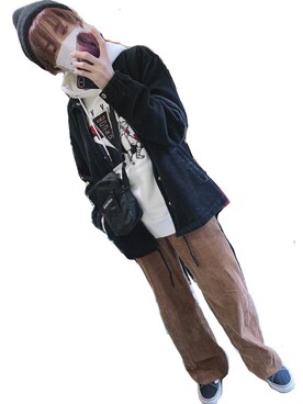 「アイテム（ブルゾン）」を使った、みなこむさん（レディース・166cm・30代）の冬コーディネート