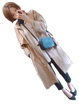 「RETRO GIRL（レトロガール）のアイテム（マウンテンパーカー）」を使った、みなこむさん（レディース・166cm）の春コーディネート
