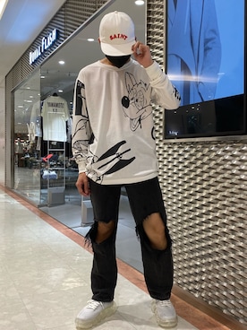 「PASCAL MARIE DESMARAIS（パスカルマリエデマレ）のアイテム（トップス）」を使った、☹MASATO☻さん（メンズ・175cm）の夏コーディネート