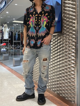 「アロハシャツ」｜☹MASATO☻さん（メンズ・175cm）の夏コーディネート