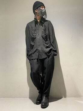 「KMRii（ケムリ）のアイテム（シューズ）」を使った、☹MASATO☻さん（メンズ・175cm）の冬コーディネート