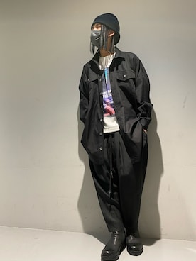 「KMRii（ケムリ）のアイテム（シューズ）」を使った、☹MASATO☻さん（メンズ・175cm）の冬コーディネート